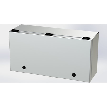 Saginaw Control & Engineering 1/4 Turn Latch Electrical Enclosures, 9 in H, 6 in D, 18 in W, NEMA 3R, 4, 4X, 12, 13 SCE-L9186ELJSS